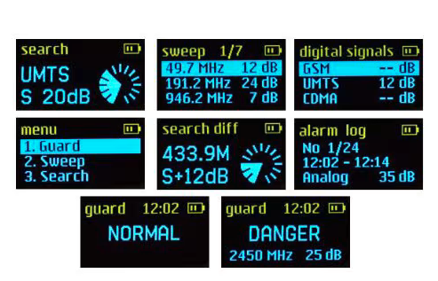 Professional wiretap and wireless camera detector Raksa iDet 121LTE 5