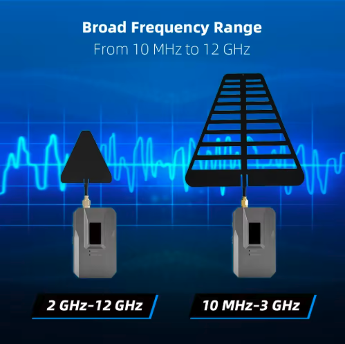Full Band 10MHz-12GHz GSM Directional High Sensitivity RF Detector Ultra-Small OLED Display Anti-Spy Camera Finder Wireless 6