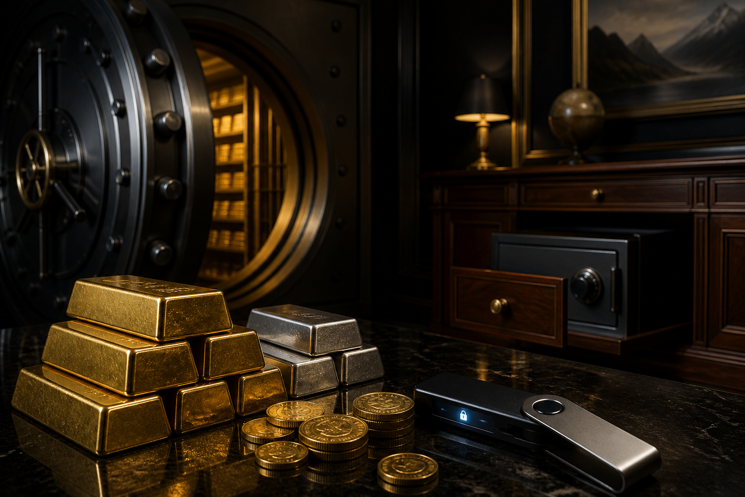 Cámara acorazada suiza vs. almacenamiento en casa: ¿qué es más seguro para el oro?
