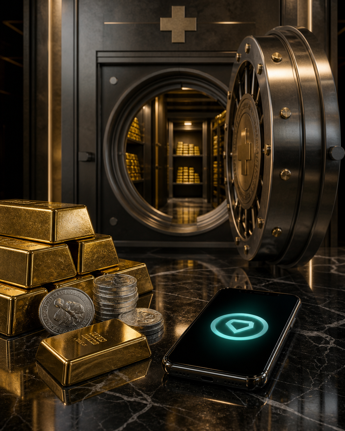 Venezuela & USDT: comprar oro físico en una cámara acorazada suiza
