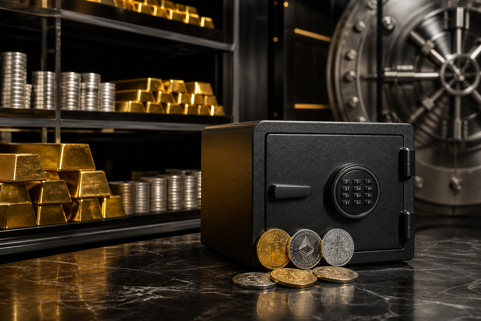 Cámara acorazada suiza vs. almacenamiento en casa: ¿qué es más seguro para el oro?